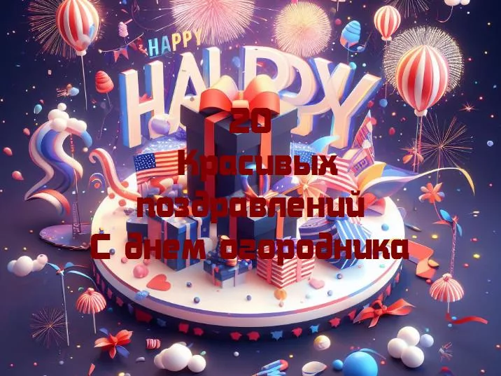 Садовое волшебство: поздравляем с днем огородника!
