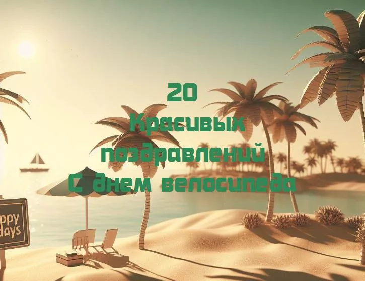 С днем велосипеда - 20 Поздравлений