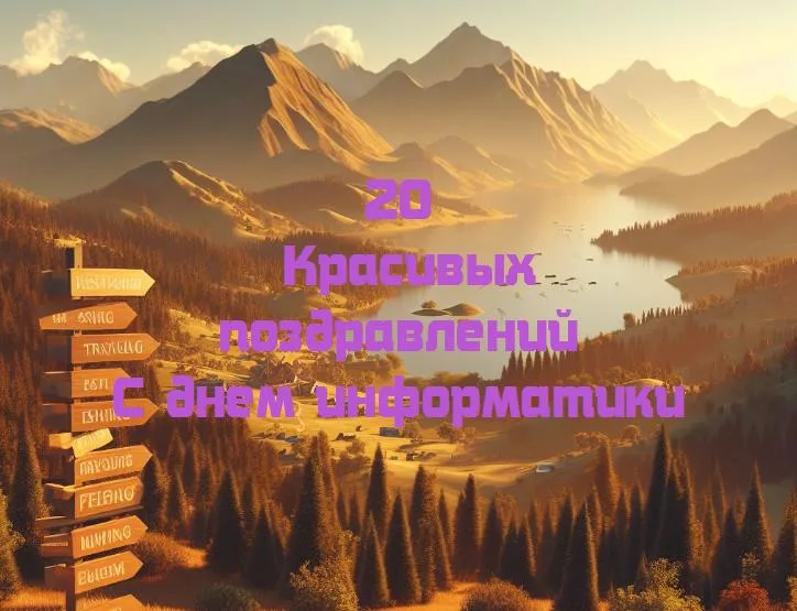 С днем информатики - 20 Поздравлений