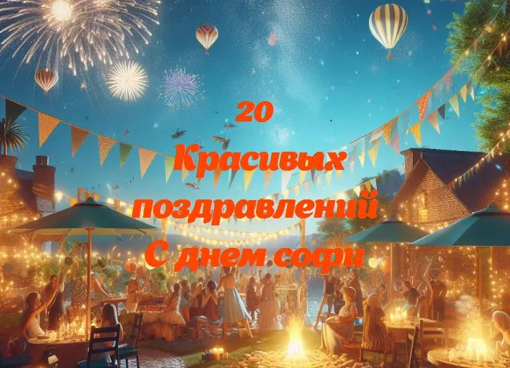 С днем софи: яркий день радости и улыбок