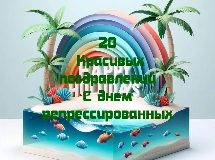 С днем репрессированных - 20 Поздравлений