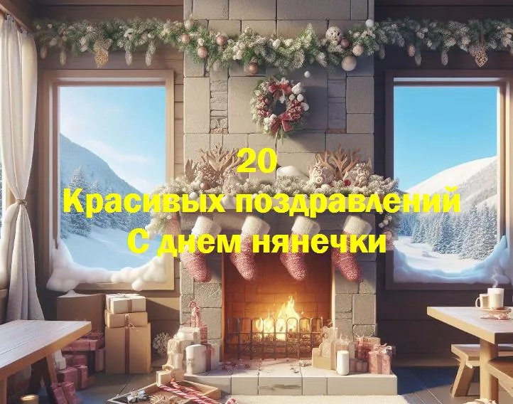 С днем нянечки - 20 Поздравлений